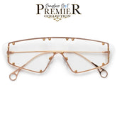 PREMIER COLLECTION-STANDOUT STUDDED RIMLESS SHIELD EYEWEAR