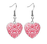 Beautiful Folk Style Heart Earrings