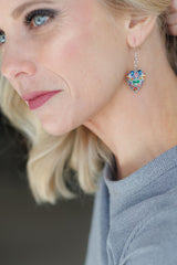 Beautiful Folk Style Heart Earrings