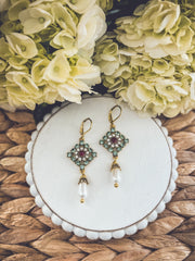Beautiful Gold and Pearl Victorian Earrings